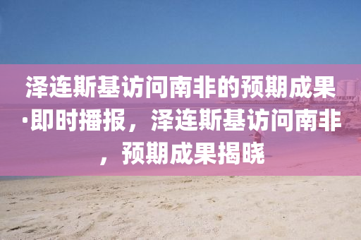 澤連斯基訪問南非的預期成果·即時播報，澤連斯基訪問南非，預期成果揭曉