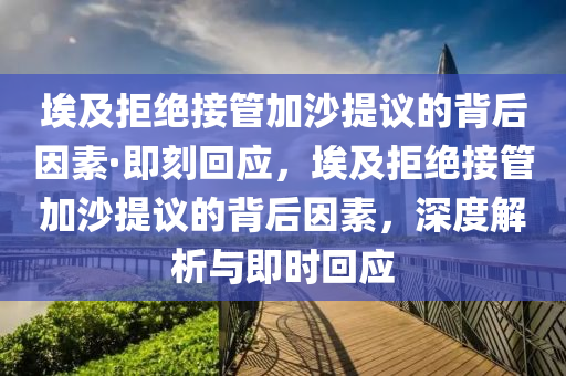 埃及拒絕接管加沙提議的背后因素·即刻回應(yīng)，埃及拒絕接管加沙提議的背后因素，深度解析與即時回應(yīng)