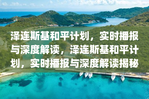 澤連斯基和平計劃，實時播報與深度解讀，澤連斯基和平計劃，實時播報與深度解讀揭秘