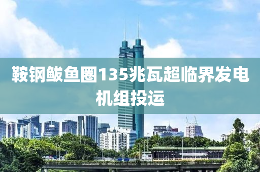 鞍鋼鲅魚圈135兆瓦超臨界發(fā)電機組投運