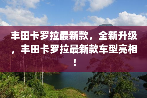 豐田卡羅拉最新款，全新升級，豐田卡羅拉最新款車型亮相！