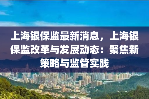 上海銀保監(jiān)最新消息，上海銀保監(jiān)改革與發(fā)展動態(tài)：聚焦新策略與監(jiān)管實踐