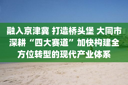 融入京津冀 打造橋頭堡 大同市深耕“四大賽道”加快構(gòu)建全方位轉(zhuǎn)型的現(xiàn)代產(chǎn)業(yè)體系