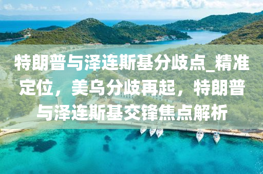 特朗普與澤連斯基分歧點_精準定位，美烏分歧再起，特朗普與澤連斯基交鋒焦點解析