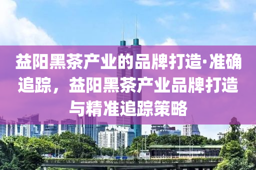 益陽(yáng)黑茶產(chǎn)業(yè)的品牌打造·準(zhǔn)確追蹤，益陽(yáng)黑茶產(chǎn)業(yè)品牌打造與精準(zhǔn)追蹤策略