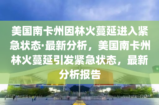 美國南卡州因林火蔓延進入緊急狀態(tài)·最新分析，美國南卡州林火蔓延引發(fā)緊急狀態(tài)，最新分析報告