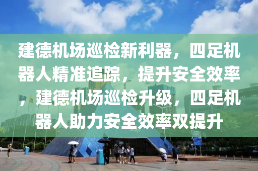 建德機場巡檢新利器，四足機器人精準追蹤，提升安全效率，建德機場巡檢升級，四足機器人助力安全效率雙提升