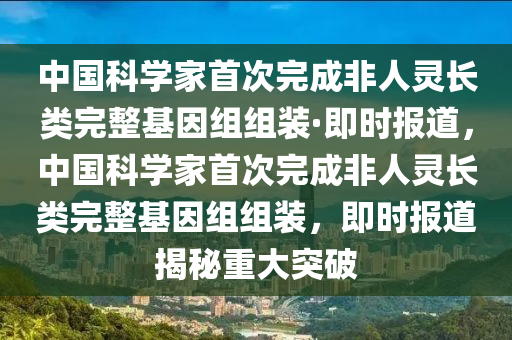 中國科學(xué)家首次完成非人靈長類完整基因組組裝·即時報道，中國科學(xué)家首次完成非人靈長類完整基因組組裝，即時報道揭秘重大突破