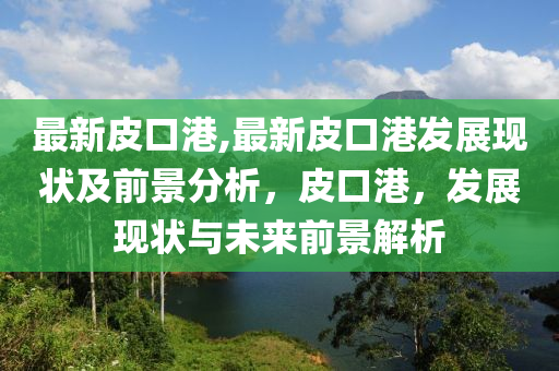 最新皮口港,最新皮口港發(fā)展現(xiàn)狀及前景分析，皮口港，發(fā)展現(xiàn)狀與未來(lái)前景解析