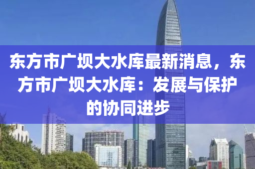 東方市廣壩大水庫(kù)最新消息，東方市廣壩大水庫(kù)：發(fā)展與保護(hù)的協(xié)同進(jìn)步