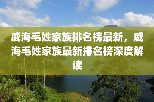 威海毛姓家族排名榜最新，威海毛姓家族最新排名榜深度解讀