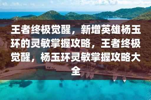 王者終極覺醒，新增英雄楊玉環(huán)的靈敏掌握攻略，王者終極覺醒，楊玉環(huán)靈敏掌握攻略大全