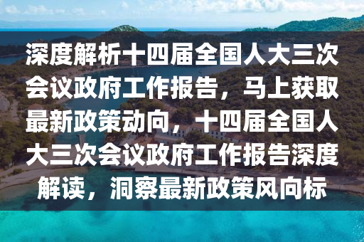 深度解析十四屆全國(guó)人大三次會(huì)議政府工作報(bào)告，馬上獲取最新政策動(dòng)向，十四屆全國(guó)人大三次會(huì)議政府工作報(bào)告深度解讀，洞察最新政策風(fēng)向標(biāo)