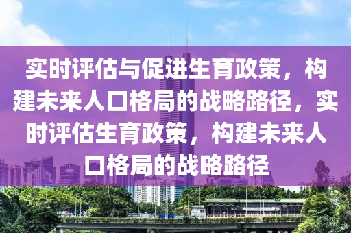 實(shí)時(shí)評(píng)估與促進(jìn)生育政策，構(gòu)建未來(lái)人口格局的戰(zhàn)略路徑，實(shí)時(shí)評(píng)估生育政策，構(gòu)建未來(lái)人口格局的戰(zhàn)略路徑