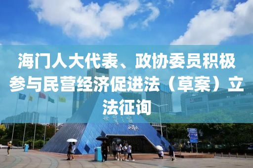 海門(mén)人大代表、政協(xié)委員積極參與民營(yíng)經(jīng)濟(jì)促進(jìn)法（草案）立法征詢