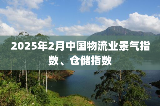 2025年2月中國物流業(yè)景氣指數(shù)、倉儲(chǔ)指數(shù)