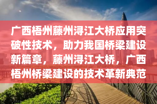 廣西梧州藤州潯江大橋應用突破性技術，助力我國橋梁建設新篇章，藤州潯江大橋，廣西梧州橋梁建設的技術革新典范