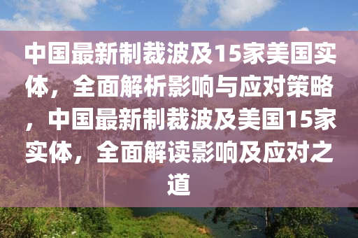 中國最新制裁波及15家美國實體，全面解析影響與應(yīng)對策略，中國最新制裁波及美國15家實體，全面解讀影響及應(yīng)對之道