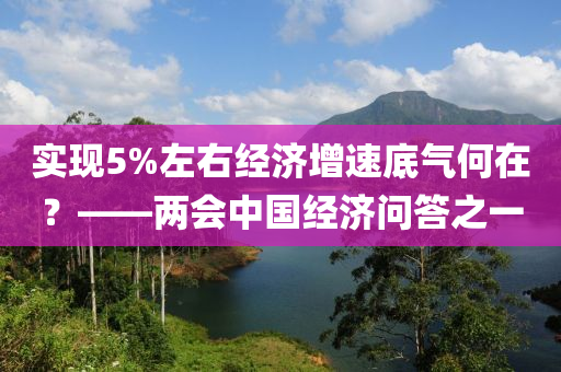 實(shí)現(xiàn)5%左右經(jīng)濟(jì)增速底氣何在？——兩會(huì)中國(guó)經(jīng)濟(jì)問(wèn)答之一