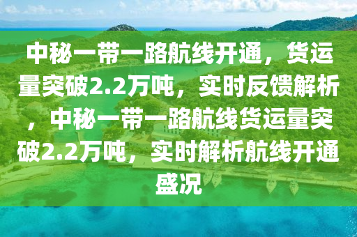 中秘一帶一路航線開通，貨運量突破2.2萬噸，實時反饋解析，中秘一帶一路航線貨運量突破2.2萬噸，實時解析航線開通盛況