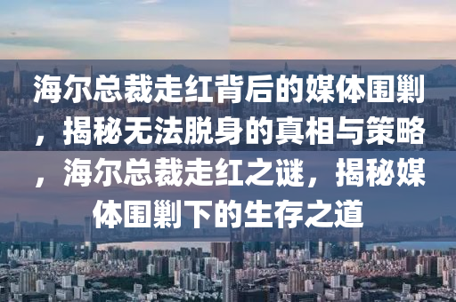 海爾總裁走紅背后的媒體圍剿，揭秘無法脫身的真相與策略，海爾總裁走紅之謎，揭秘媒體圍剿下的生存之道