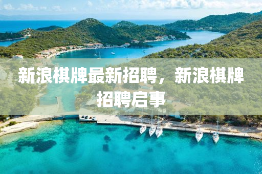 新浪棋牌最新招聘，新浪棋牌招聘啟事