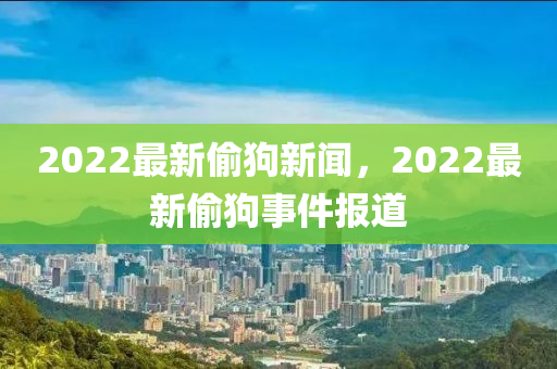 2022最新偷狗新聞，2022最新偷狗事件報(bào)道