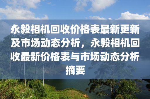 永毅相機回收價格表最新更新及市場動態(tài)分析，永毅相機回收最新價格表與市場動態(tài)分析摘要