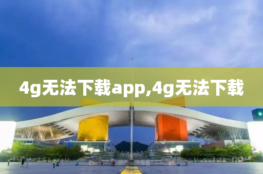 4g無法下載app,4g無法下載