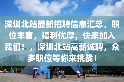 深圳北站最新招聘信息匯總，職位豐富，福利優(yōu)厚，快來(lái)加入我們！，深圳北站高薪誠(chéng)聘，眾多職位等你來(lái)挑戰(zhàn)！