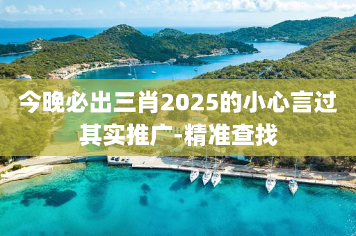 今晚必出三肖2025的小心言過其實推廣-精準查找