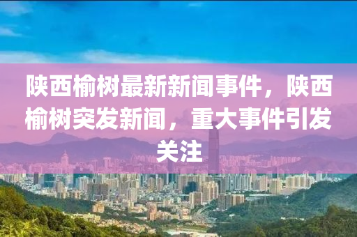 陜西榆樹最新新聞事件，陜西榆樹突發(fā)新聞，重大事件引發(fā)關(guān)注