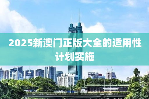 2025新澳門(mén)正版大全的適用性計(jì)劃實(shí)施