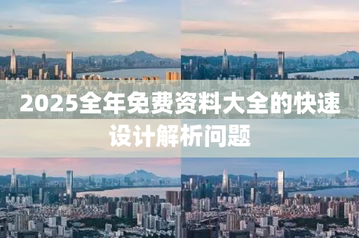 2025全年免費資料大全的快速設計解析問題