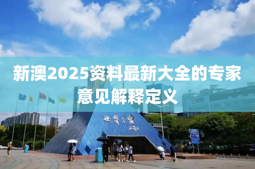 新澳2025資料最新大全的專家意見解釋定義