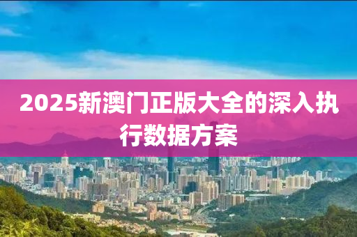 2025新澳門正版大全的深入執(zhí)行數(shù)據(jù)方案