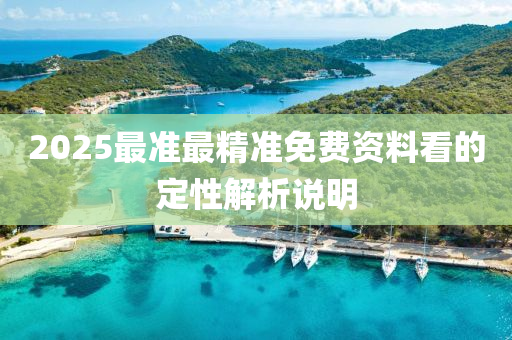 2025最準最精準免費資料看的定性解析說明