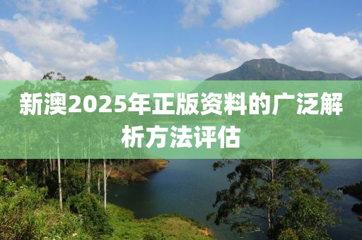 新澳2025年正版資料的廣泛解析方法評估