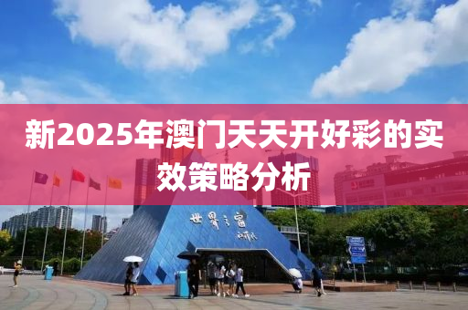 新2025年澳門天天開好彩的實(shí)效策略分析