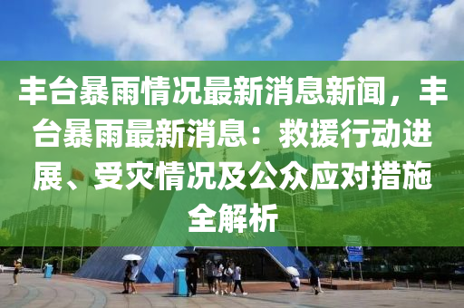 豐臺暴雨情況最新消息新聞，豐臺暴雨最新消息：救援行動進展、受災(zāi)情況及公眾應(yīng)對措施全解析