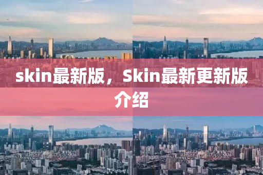 skin最新版，Skin最新更新版介紹