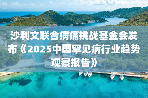 沙利文聯(lián)合病痛挑戰(zhàn)基金會(huì)發(fā)布《2025中國(guó)罕見病行業(yè)趨勢(shì)觀察報(bào)告》