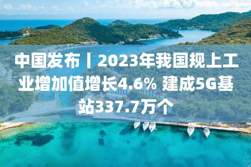 中國發(fā)布丨2023年我國規(guī)上工業(yè)增加值增長4.6% 建成5G基站337.7萬個