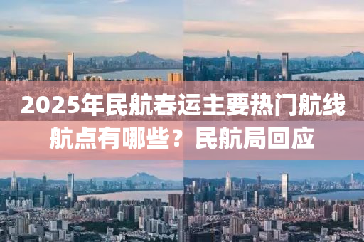 2025年民航春運主要熱門航線航點有哪些？民航局回應