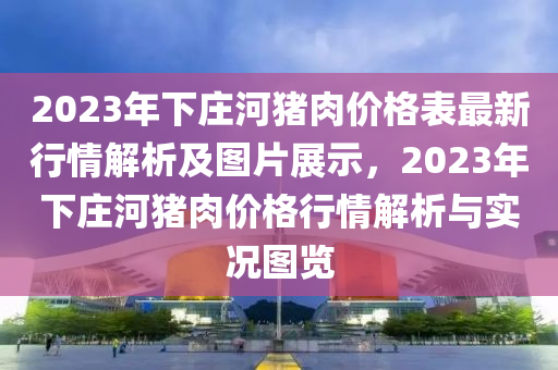 2023年下莊河豬肉價格表最新行情解析及圖片展示，2023年下莊河豬肉價格行情解析與實況圖覽