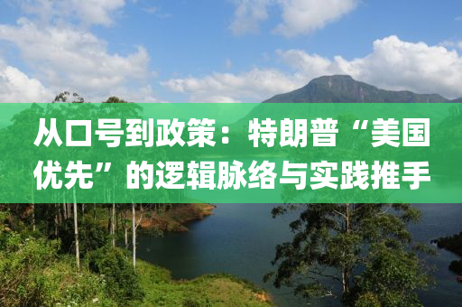 從口號(hào)到政策：特朗普“美國(guó)優(yōu)先”的邏輯脈絡(luò)與實(shí)踐推手