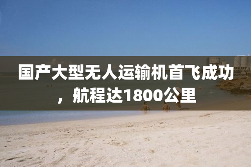 國產(chǎn)大型無人運輸機首飛成功，航程達1800公里