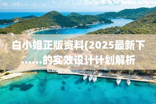 白小姐正版資料(2025最新下……的實效設(shè)計計劃解析