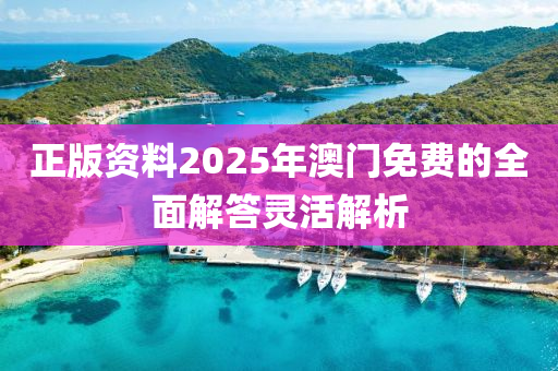 正版資料2025年澳門免費(fèi)的全面解答靈活解析