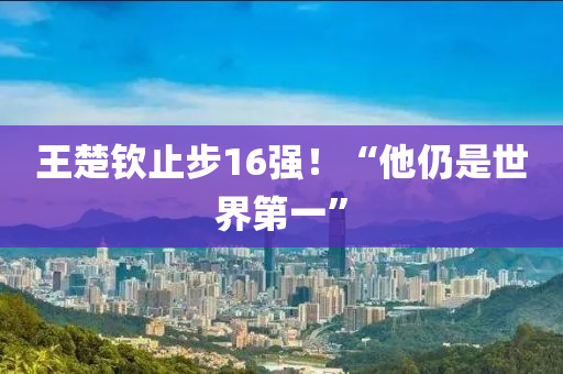 王楚欽止步16強(qiáng)！“他仍是世界第一”